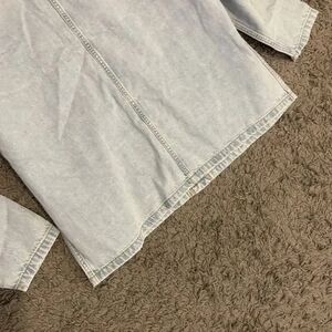 NEW Denim Bleachout Wash Chore Coat In French Blue Size XL $358.00